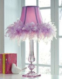 Purple Acrylic Table Lamp