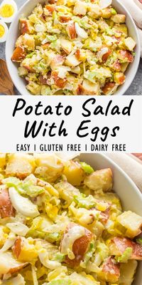 This classic summer cookout and potluck side dish is brimming with tender red potatoes, sweet onions, crisp celery, sweet pickles, and rich boiled eggs coated in creamy mayonnaise. It’s southern summer in a bowl that’s deliciously easy to make!