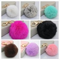 Fur pom pom keychain/purse charms available at www.urbandoll.bigcartel.com