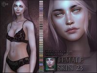 Full-coverage skin for female sims in unnatural colours. Found in TSR Category 'Sims 4 Skintones'