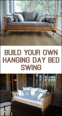 Get Your Much Needed Afternoon Nap or Reading by Building Your Own Hanging Daybed!