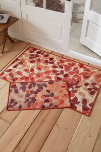 Buy Terracotta Orange Autumnal Leaves Doormat from the Next UK online shop