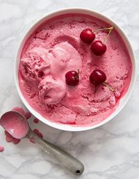 Sorbet cerise Thermomix pour 6 personnes - Recettes - Elle à Table