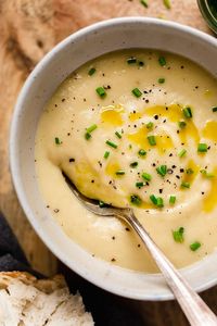 Cozy and comforting, Potato Leek Soup combines potatoes, leeks and broth for a simple homemade soup the whole family will love!