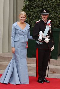 Crown Prince Haakon of Norway and Princess Mette Marrit (Photo by Lalo Yasky/WireImage)