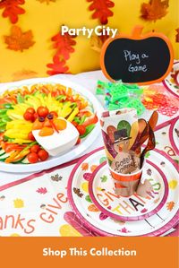 Serve up your favorite Thanksgiving meal turkey-themed Thanksgiving plates. Shop Party City for Thanksgiving table settings to be thankful for!