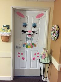 Easter bunny DIY door decoration that I just finished. It was pretty easy!!