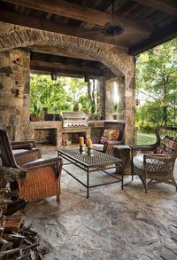 Outdoor room.  Will NEVER own, but would totally spend the entirety of a vacation in this single spot.