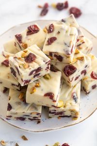 Cranberry White Chocolate Fudge - The Recipe Rebel