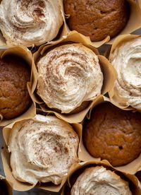 Pumpkin Dream Cupcakes - Pumpkin Cupcakes with Espresso Frosting