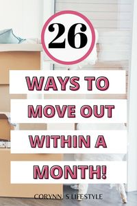 moving out in 30 days and not sure where to start? Here is a full step by step list of all the things you need to do before moving out in 30 days. How to move out in a month. Moving out in 30 days. Best Moving Hacks. Apartment Tips.