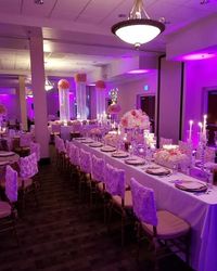 Uplighting is a great way to add ambiance to a room. Whats your favorite color? #rentmywedding #uplighting || Uplighting: @RentMyWedding