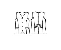 Waistcoat  - Sewing Pattern #5016 Made-to-measure sewing pattern from Lekala with free online download.