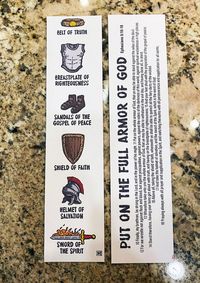 Armor of God Ready-to-print Bookmarks KJV - Etsy