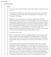 this. as a male feminist, this is the fucking point i wanna get to other thick-skulled guys. we kinda fucking suck. get your shit together, guys.