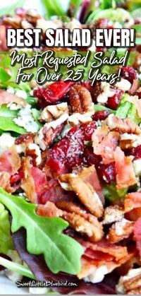 THE BEST Salad Ever! My most requested salad recipe for over 25 years! People will be going back for seconds, even thirds, and asking for the recipe!