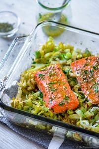 Baked Lemon Salmon with Fennel Recipe | ChefDeHome.com