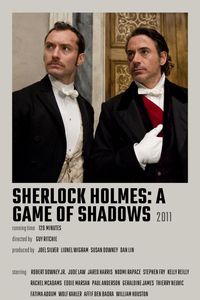 Sherlock Holmes: A Game of Shadows Movie Poster