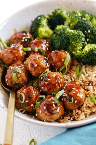 Asian Glazed Turkey Meatballs