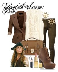 "Elizabeth Swann: Pirate" by mouseearsandmooncrystals ❤ liked on Polyvore featuring J.TOMSON, J Brand, H&M, Kate Spade, Sperry Top-Sider, Steve Madden, AERIN, Topshop, women's clothing and women