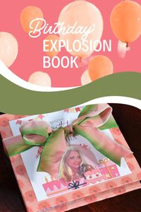 This explosion book, also known as a Squash book, was created for my granddaughter’s birthday.  I searched Pinterest and found this idea.  It’s another unique way of gifting money.  As you open the explosion book, it kind of reminds you of a Slinky toy. #explosionbook #squashbook