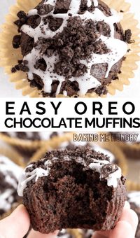 These decadent Oreo Muffins are perfect for Oreo lovers! Loaded with that delicious Oreo flavor, this makes a great snack or indulgent breakfast food for everyone to enjoy. It can even be the ultimate dessert.