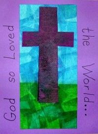 God So Loved the World for CF easter craft