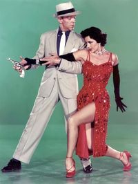 size: 32x24in Photo: Tous en Scene THE BAND WAGON by VincenteMinnelli with Cyd Charisse and Fred Astaire, 1953 (photo) :