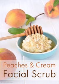 6/21 Peaches & Cream Facial Scrub | The Natural Beauty Workshop