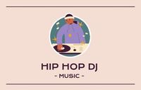 Pastel Hip hop DJ Business Card