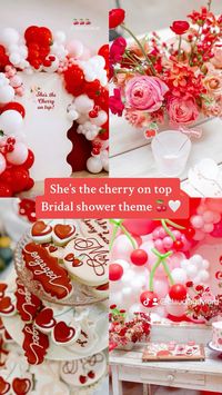 Shes the cherry on top bridal shower theme! 🍒🤍