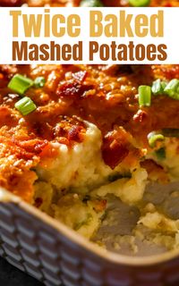 This twice-baked mashed potato casserole is loaded with cheese, bacon, and creamy goodness. It’s an easy make-ahead recipe perfect for holidays or cozy dinners. Bake it in the oven for the best flavor.