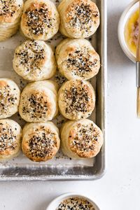 Mini Everything Bagel Buttermilk Biscuits - Browned Butter Blondie