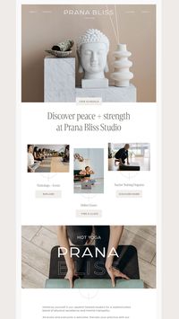 Modern website design for a yoga studio. Save this website design inspiration for later! website design | website design inspo | website layout