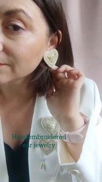 heart ear jewelry, clips for her