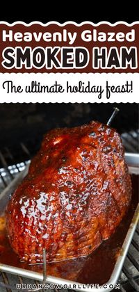 Impress your guests this holiday season with a smoked ham recipe that’s packed with flavor and finished with a sweet, irresistible heavenly glaze.| glaze for ham, brown sugar glaze for ham, easy ham glaze, ham glaze recipe easy, smoked ham recipes, smoked ham recipes smokers, smoked ham, easy dinner recipes |