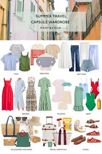 Summer Travel Capsule Wardrobe - Mary&Crew