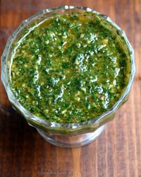 Quick chimichurri sauce