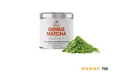 Amazon.com: Genius Matcha Green Tea Powder - Organic Ceremonial Grade Matcha Mix w/ Lions Mane & Cordyceps Mushroom Extract For Energy and Focus Boost, Unsweetened Authentic Japanese Origin - Culinary Grade by RachaelsGoodEats : Grocery & Gourmet Food