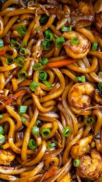 Yaki Udon is a simple one-pan meal loaded with vegetables, mushrooms, and your choice of protein coated in an incredibly flavorful sauce that will have you craving for more. This recipe calls for simple ingredients to make the best udon noodle stir fry in just 15 minutes!