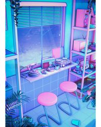 Synthwave Serenity #illustration #ｖａｐｏｒｗａｖｅ #lofiart #animeaesthetic #lofiaesthetic #synthwave #retrofuture #90sstyle #90s #80s… | Instagram