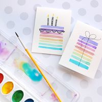 Easy DIY Birthday Cards Using Minimal Supplies – kwernerdesign blog