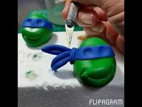 TMNT cupcake toppers tutorial - YouTube