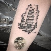 Junk ship tattoo