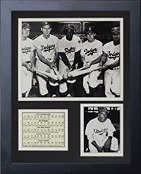 Brooklyn Dodgers - 50's Big Five 11" x 14" Framed Photo Collage by Legends Never Die, Inc.