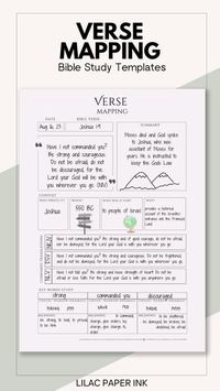 Our Verse mapping Bible Study template is perfect for you! Format your Bible study with ease using this guided template, available as an instant PDF download. Get this cutie today!