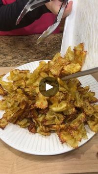 Better than Potato Pasta Chips | Better than Potato Pasta Chips - Wowza, you will never need to waste money on expensive store bought chips again.  #viralrecipe #chips #chipanddip... | By Todd’s Got GameFacebook