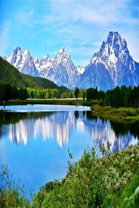 Grand Teton National Park in Wyoming. Stop by YellowStone National Park while you're there!