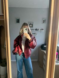 Cherry red jacket