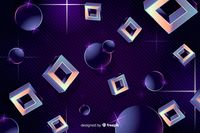 Free Vector | Geometric shapes background eighties style